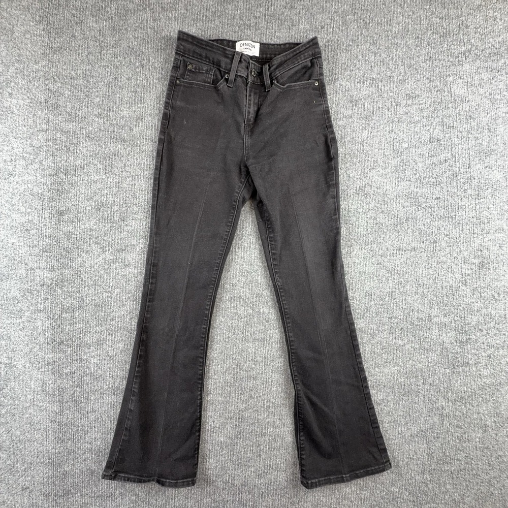 DENIZEN From Levi's Jeans Womens 29 Gray Charcoal Wash Mid Rise Bootcut Stretch